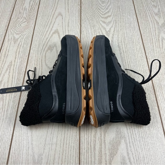 Sorel Women's Ona 503 Mid Cozy Suede Sneaker Boot US10 Black $140 - Picture 3 of 8